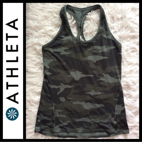 NWOT Athleta Limitless Keyhole Camo Tank - Picture 5 of 7